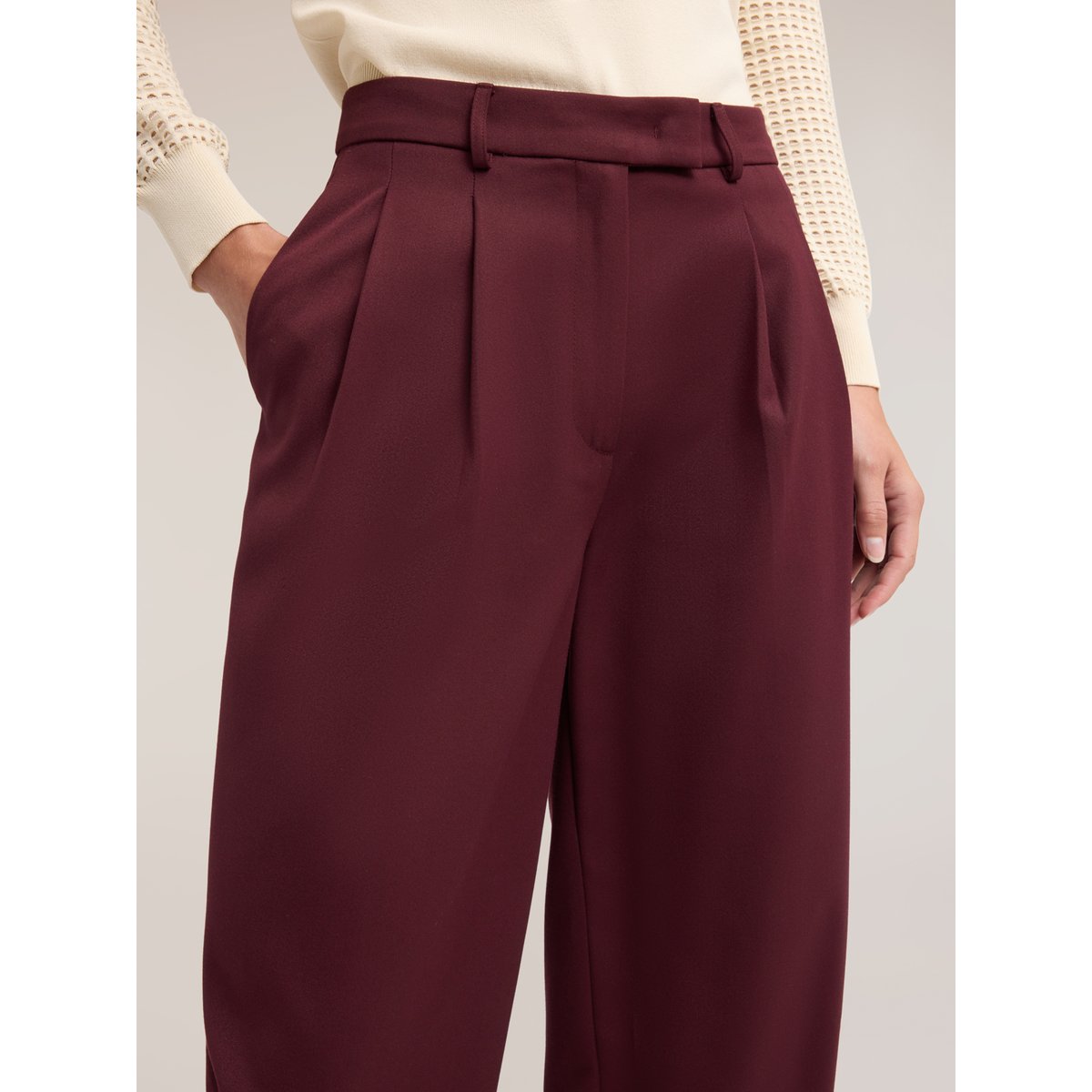 Pantalon barrel burgundy, MOTIVI