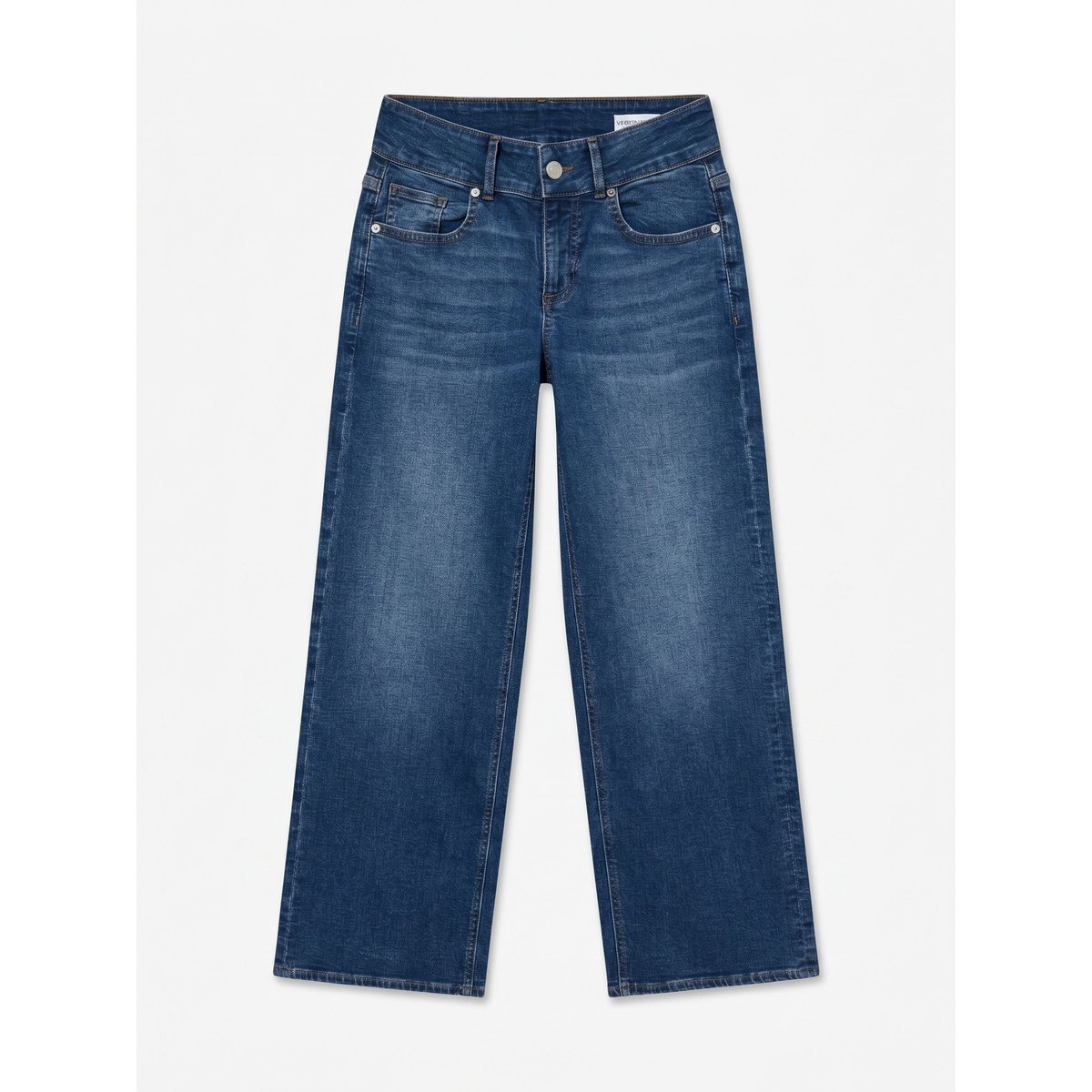 Jean À Coupe Large dark blue denim, VERO MODA