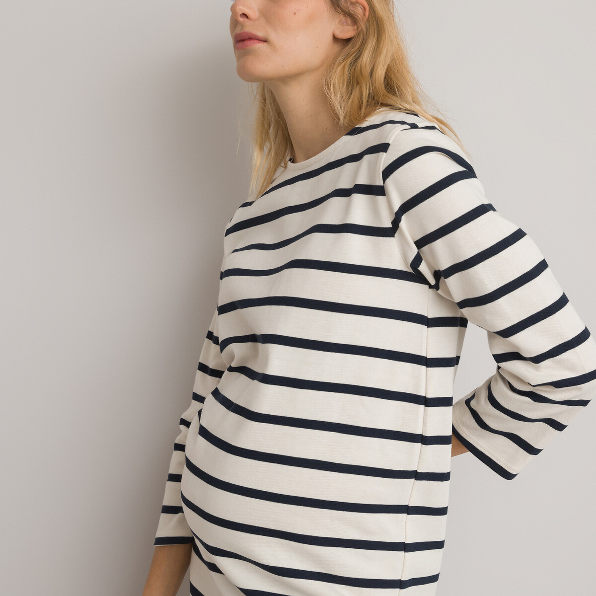 Breton Striped Maternity Dress blue/beige striped, LA REDOUTE COLLECTIONS