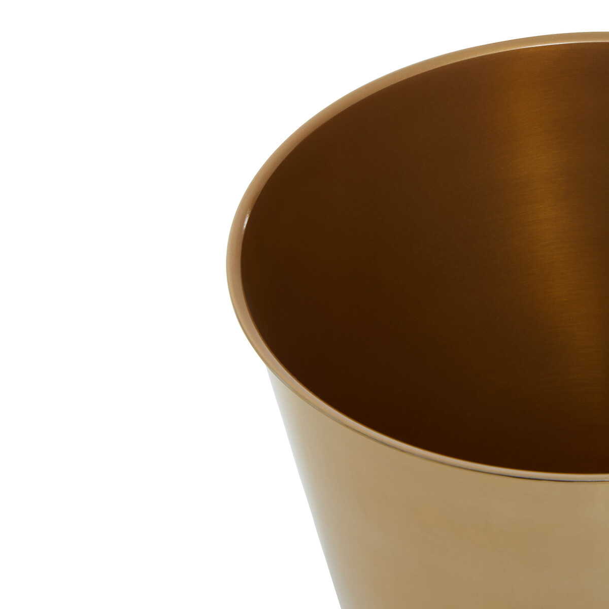 26cm Gold Metal Waste Bin gold-coloured, FIFTY FIVE SOUTH
