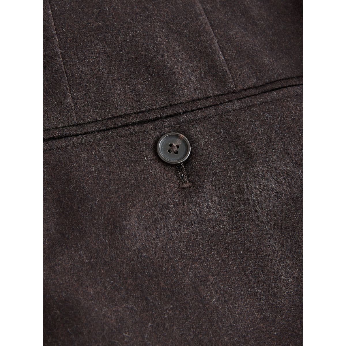 Pantalon flanelle zignone signature marron, NEXT