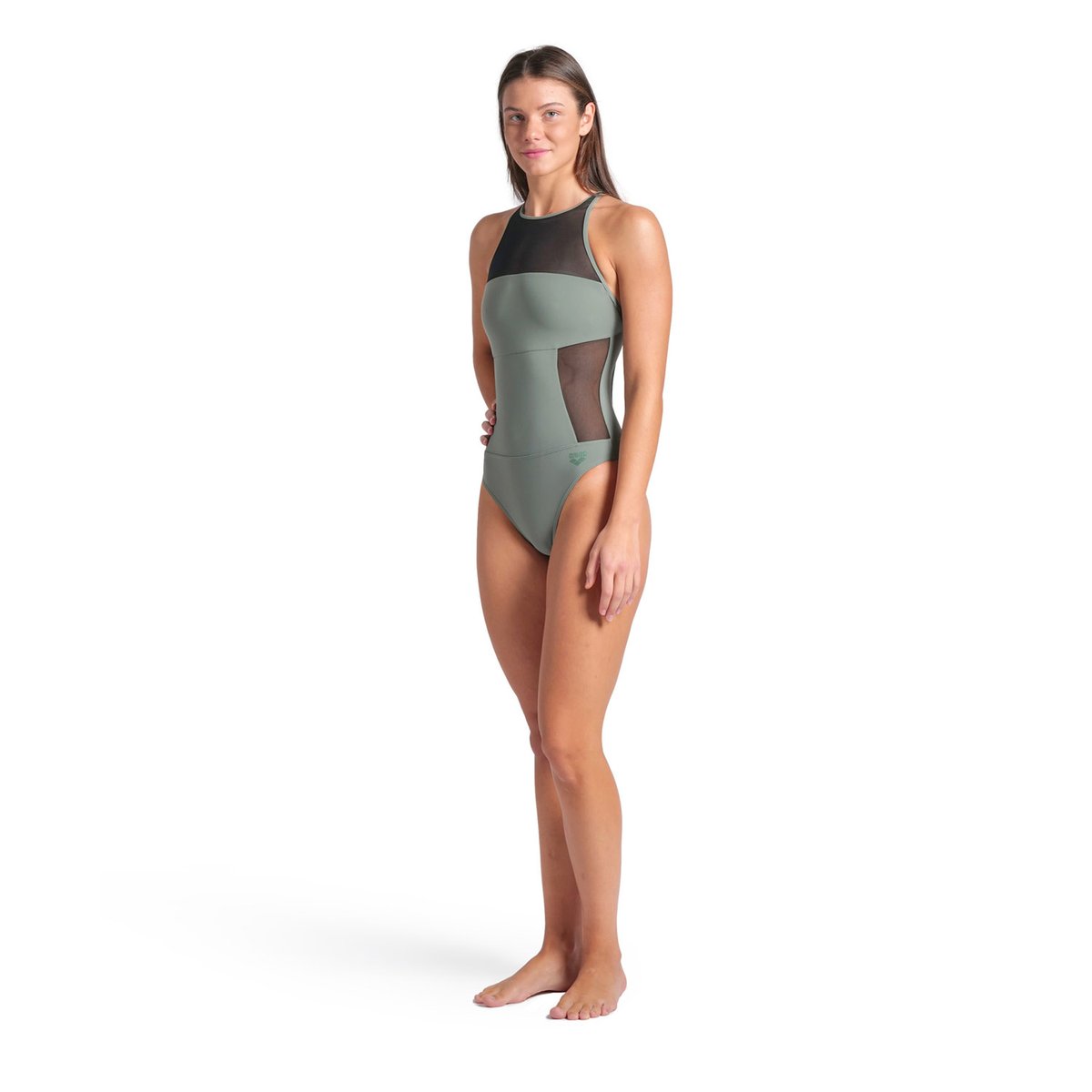 Maillot de bain arena Feel Mesh Panels Swim Pro Back pour femmes sage, ARENA