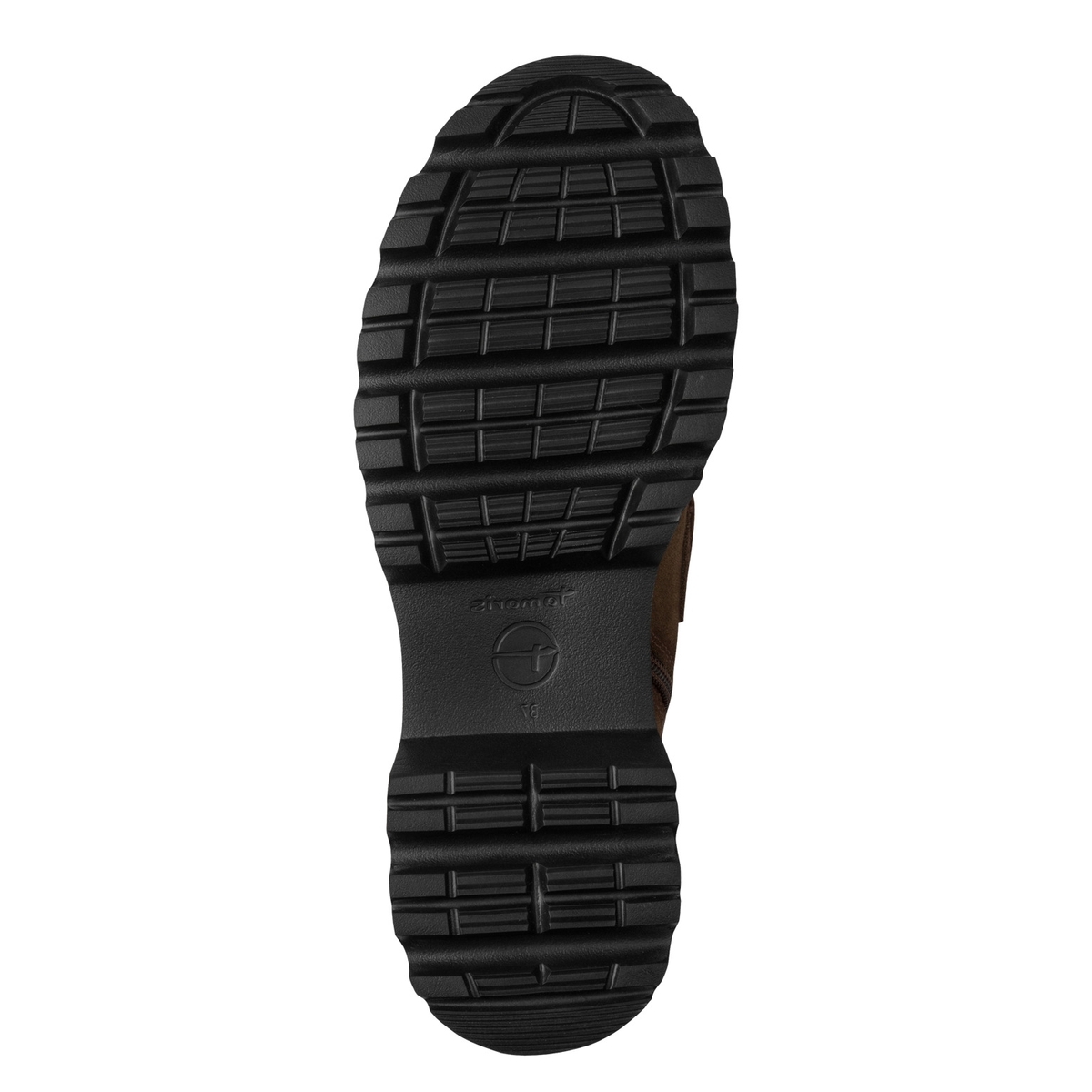Bottine en cuir marron camel, TAMARIS