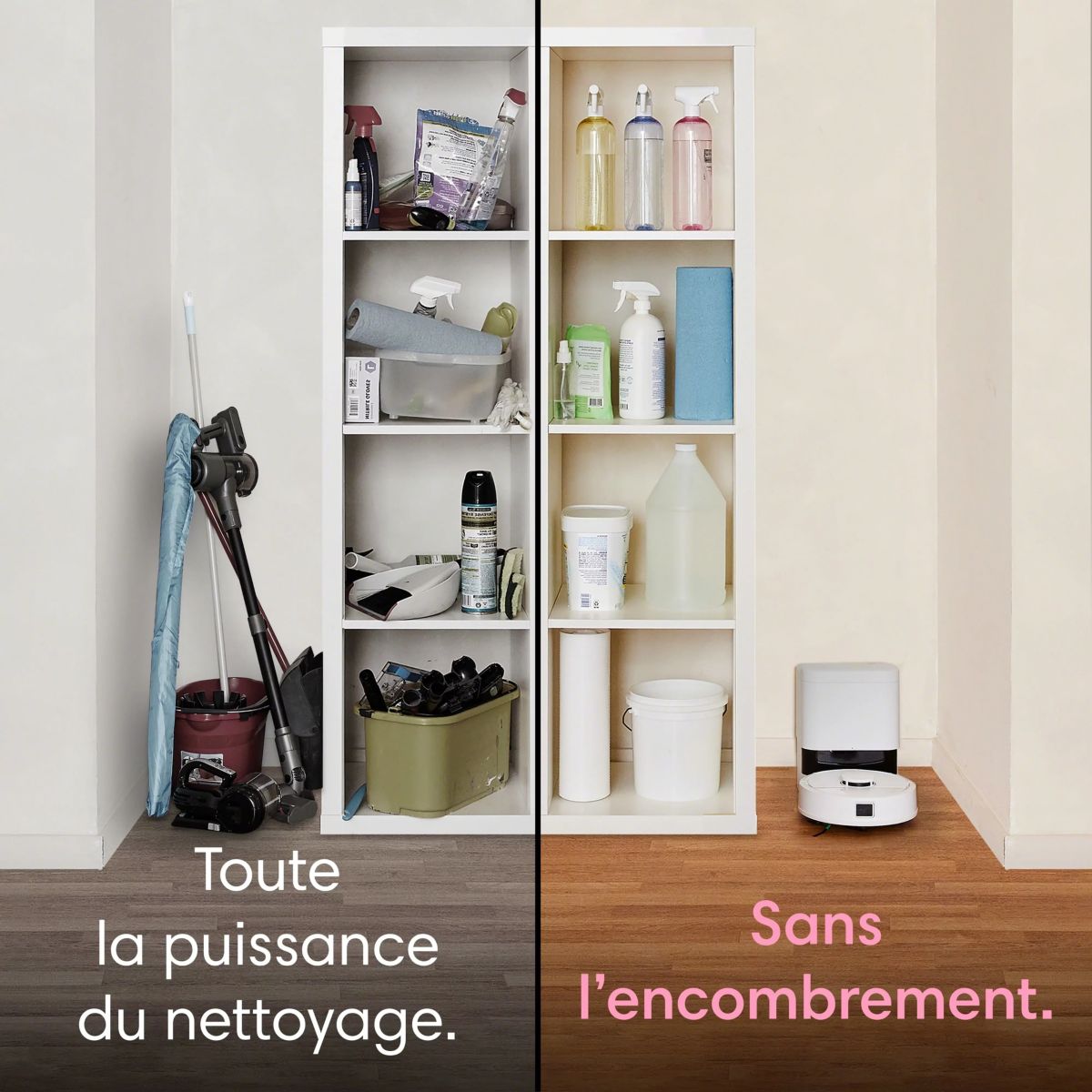 Robot Aspirateur Laveur Roomba Mini Blanc F155240 couleur unique, I ROBOT