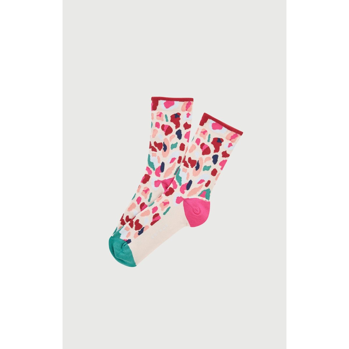 Chaussettes en coton imprimé Léopoldine multicolore, ARTHUR