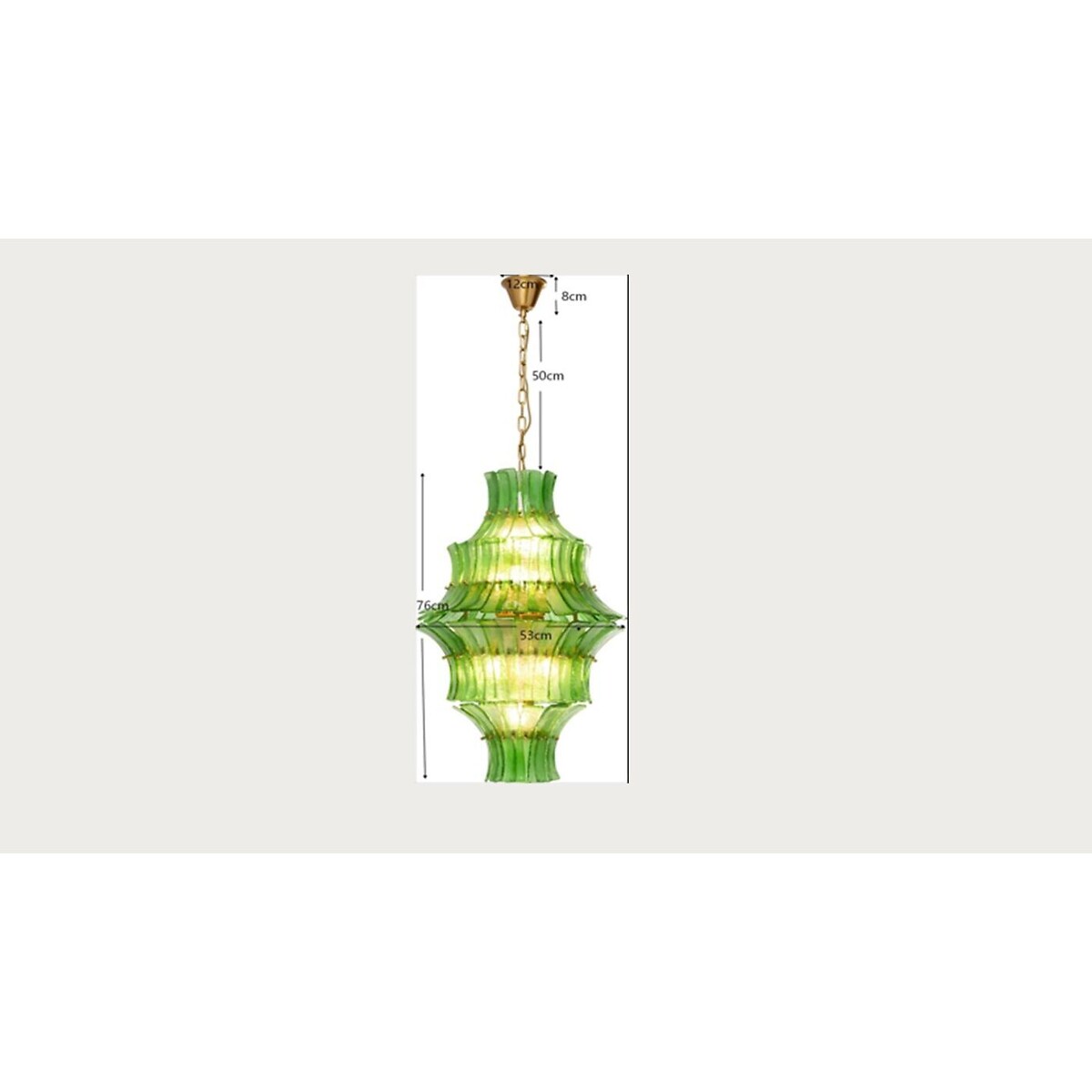 Suspension Venezia Double vert Ø53cm vert, KARE DESIGN
