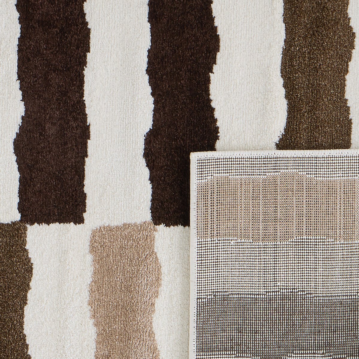 Tapis intérieur rayure retro SANTAL beige, NAZAR RUGS