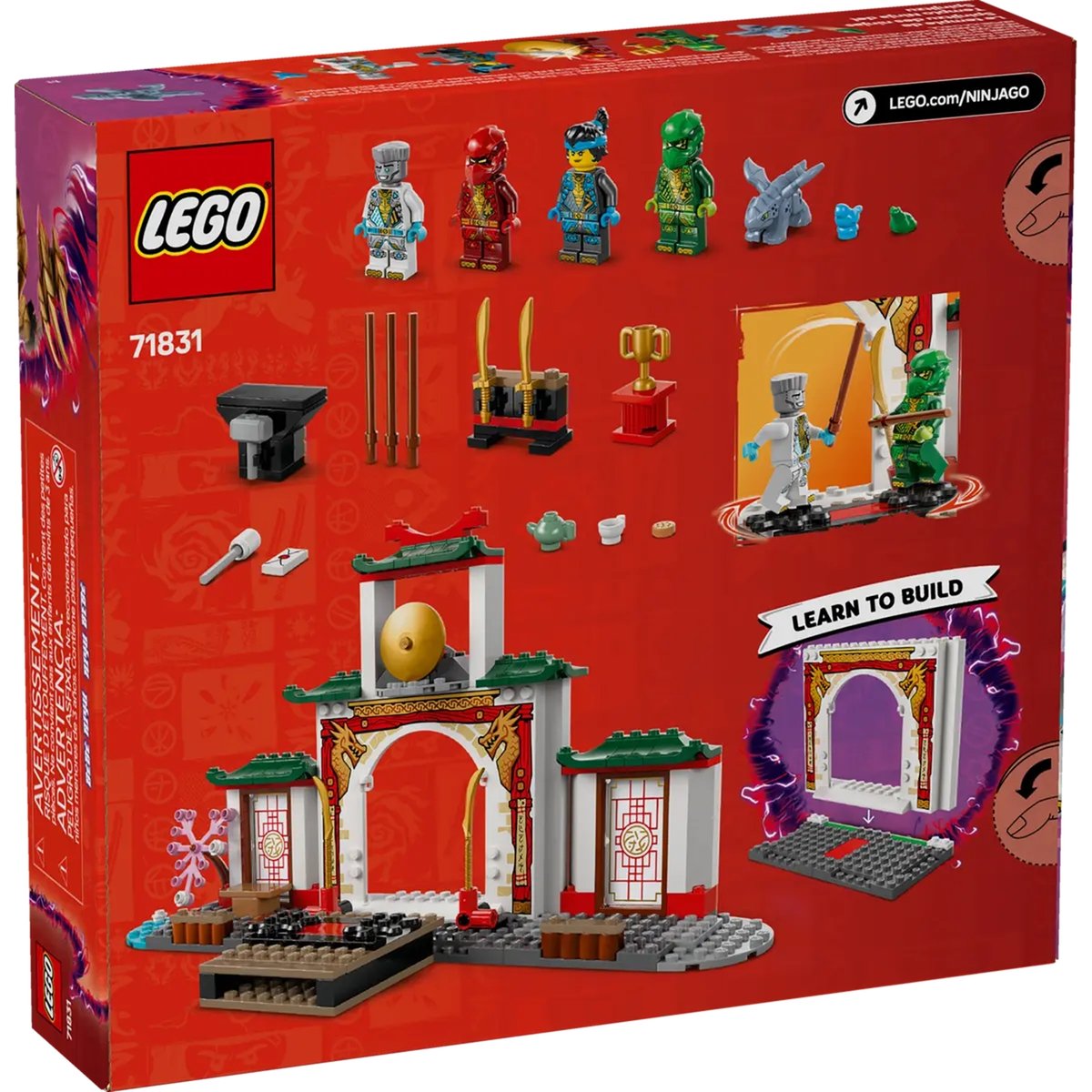 LEGO NINJAGO - Le temple de Spinjitzu des ninjas - 71831 multicolore, LEGO