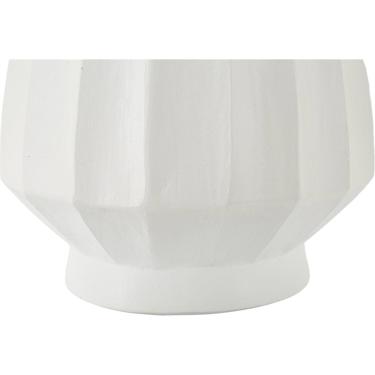 Vase cannelé silhouette graphique MODERN blanc, RECOLLECTION