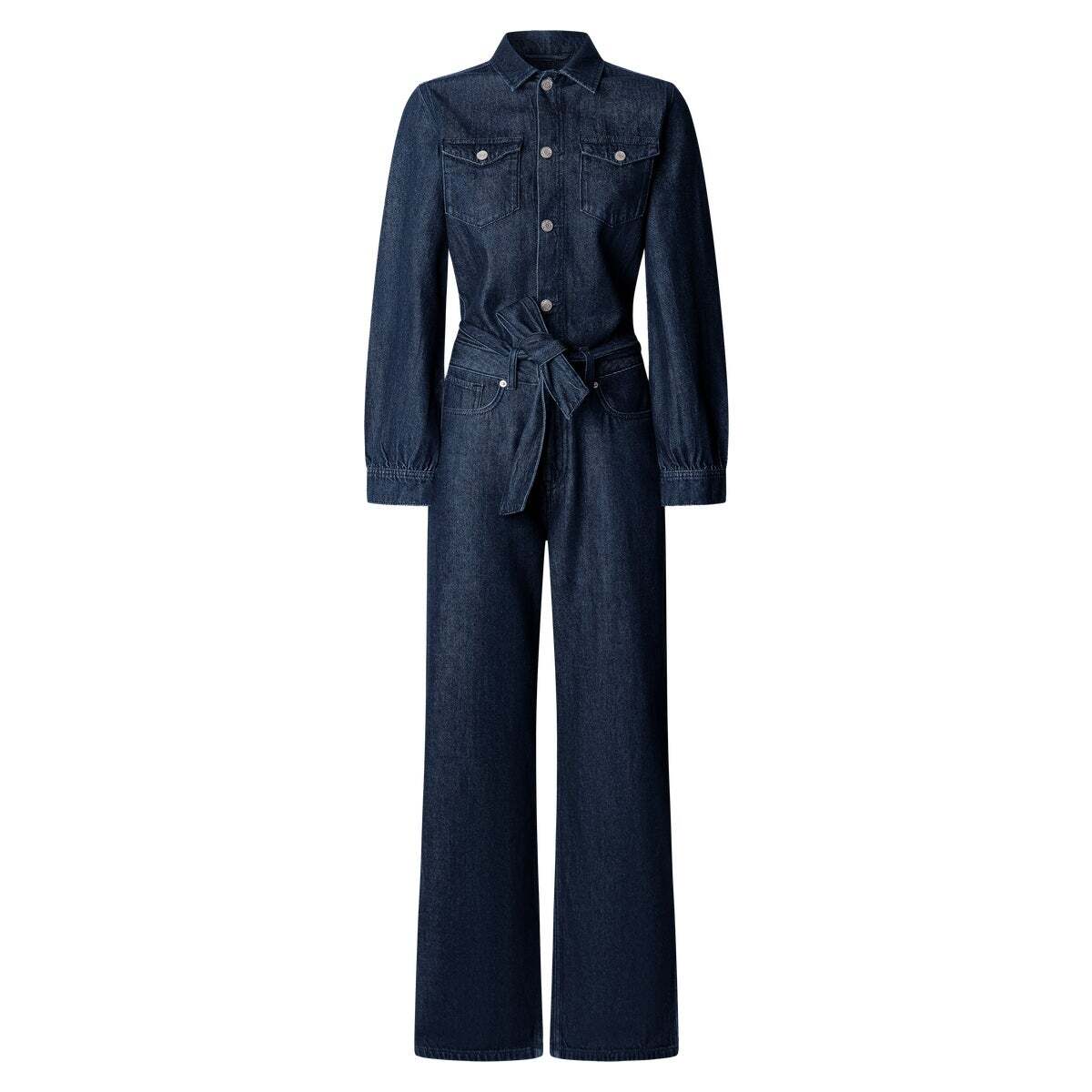 Combinaison Longue Coupe Décontractée En Denim 10oz indigo tencel blend denim, PEPE JEANS