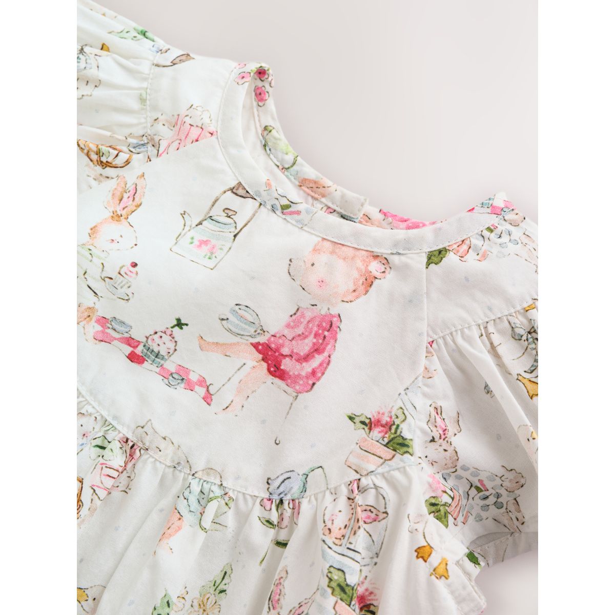 Robe tissée et culotte bébé, 2 pièces personnage blanc, NEXT