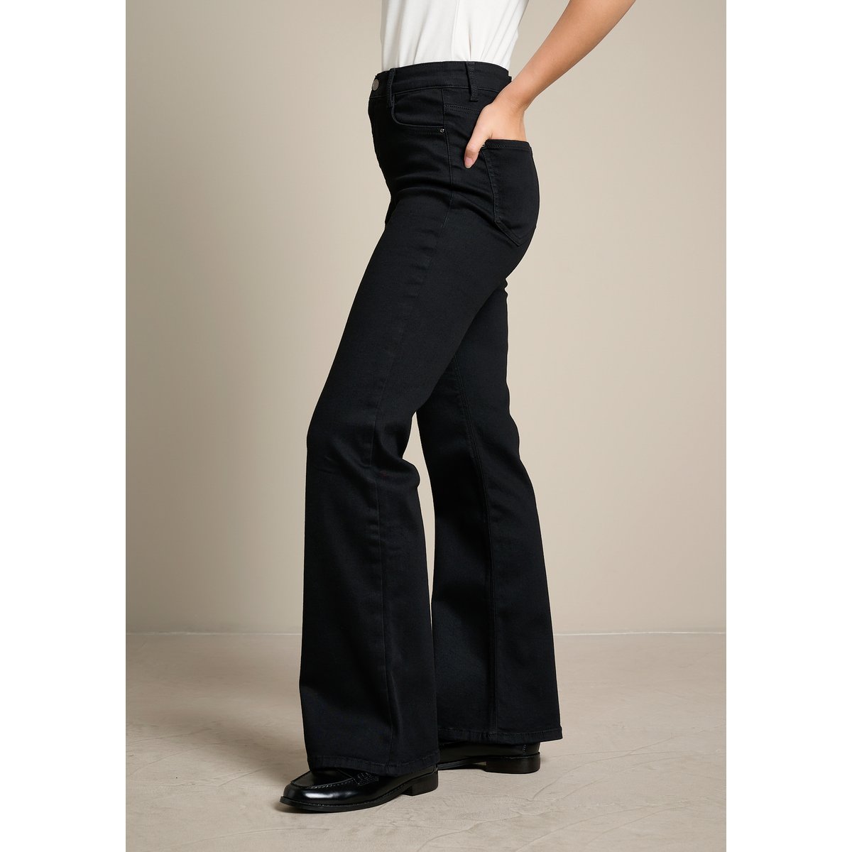 Jean bootcut multi-taille noir, LOLALIZA