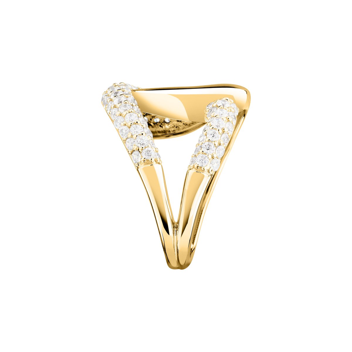 Bague PAVE' or jaune, MORELLATO