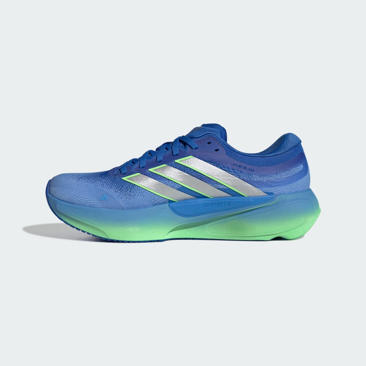 Chaussure De Running Supernova Solution 3 Chaussure De Running Supernova Solution 3 lucky blue / silver metallic / lime burst, adidas Performance