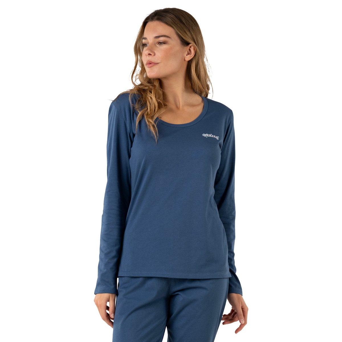 Pyjama long MY PETIT PRIX bleu lavande, ATHENA