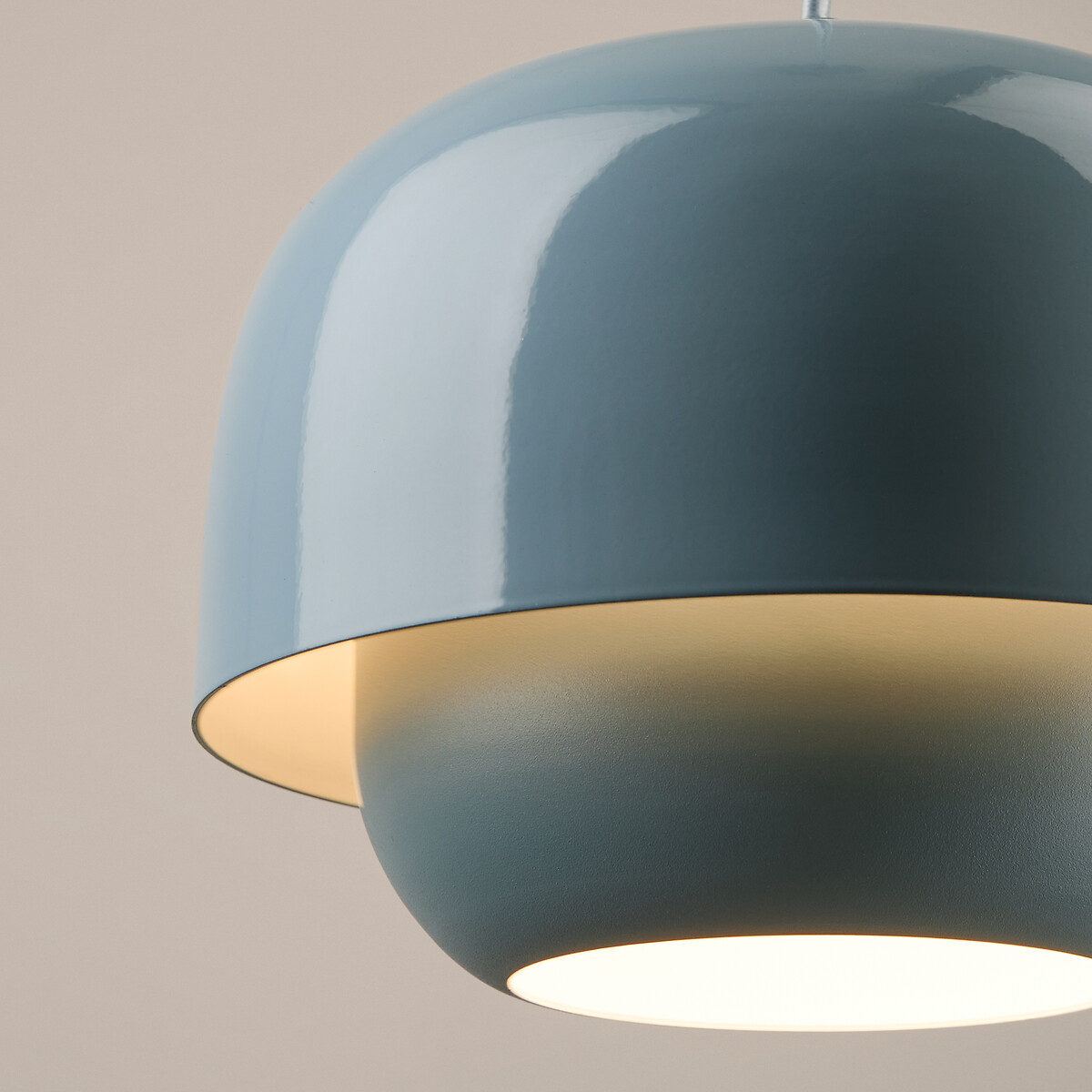 Suspension en métal fer coloré Ø21,4 cm, Kinoko bleu ciel, LA REDOUTE INTERIEURS