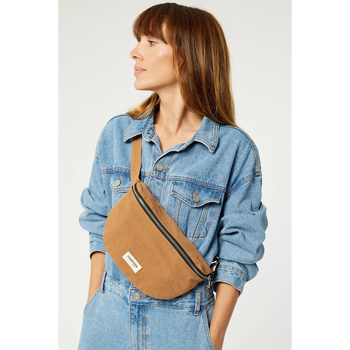 Bolsa de cintura, com fecho, CUSTINE - THE WAIST BAG camel, RIVEDROITE