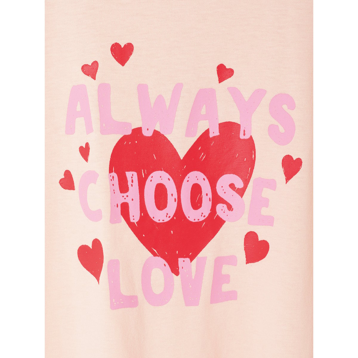 Tee-shirt cropped manches courtes épaulées rose pâle, VERTBAUDET