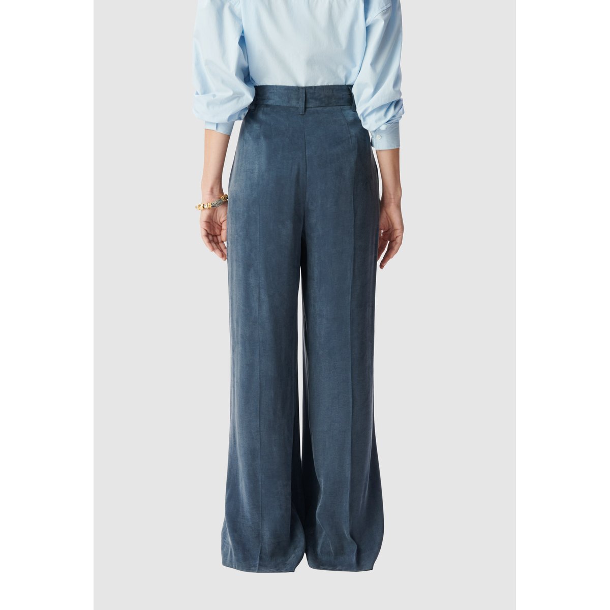 Pantalon de tailleur large marine foncé, IKKS