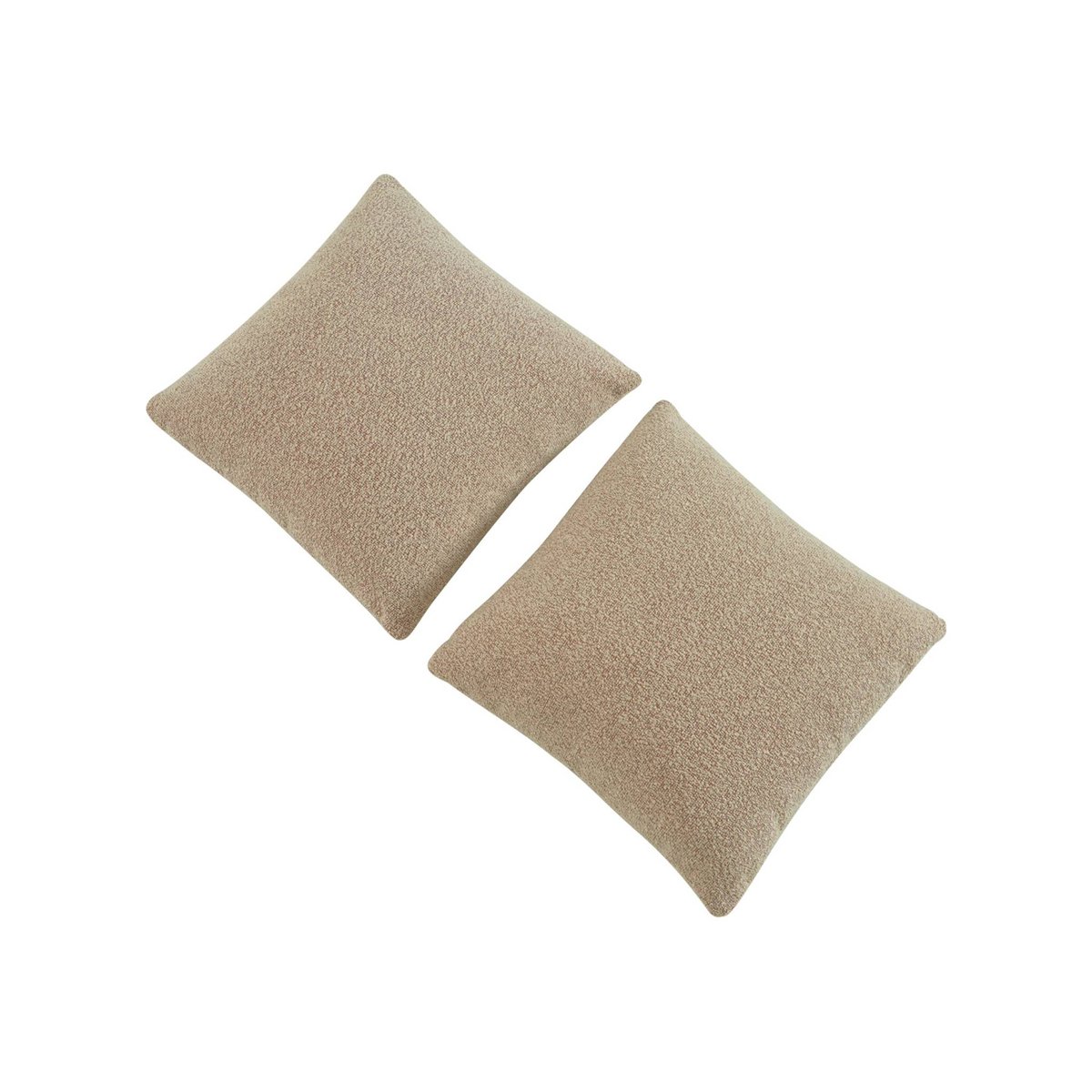Canapé d'angle droit organique 3 places bouclette texturée ICONIK blanc, SWEEEK
