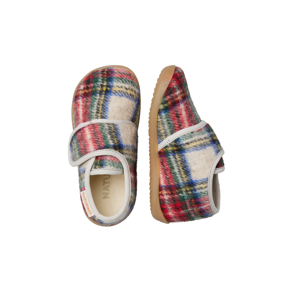 Pantoufles en tissu HOME multicolore-, NATURINO