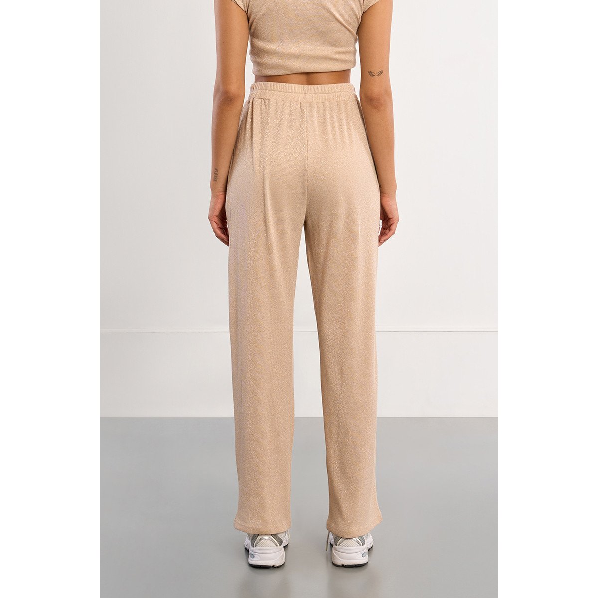 Pantalon jogger irisé beige, LILI SIDONIO