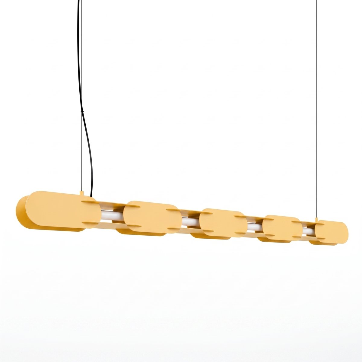 Suspension Acier Jaune LED 1 Chain jaune, EDEN