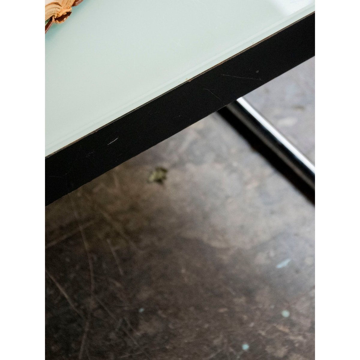 Grande table basse en verre Donna N°1547 - Bon état fumé, DEBONGOUT