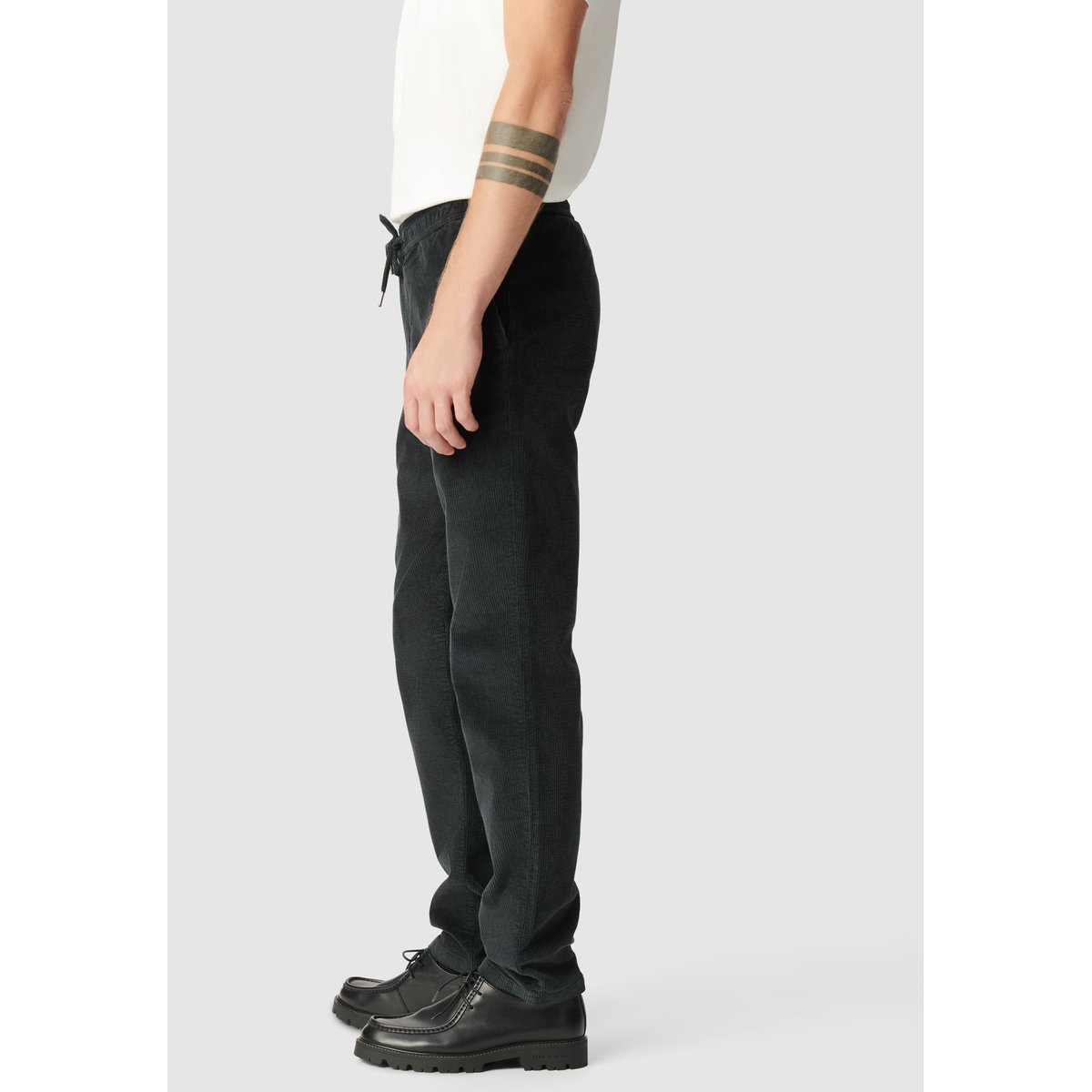 Jogpant velours côtelé gris anthracite, IKKS