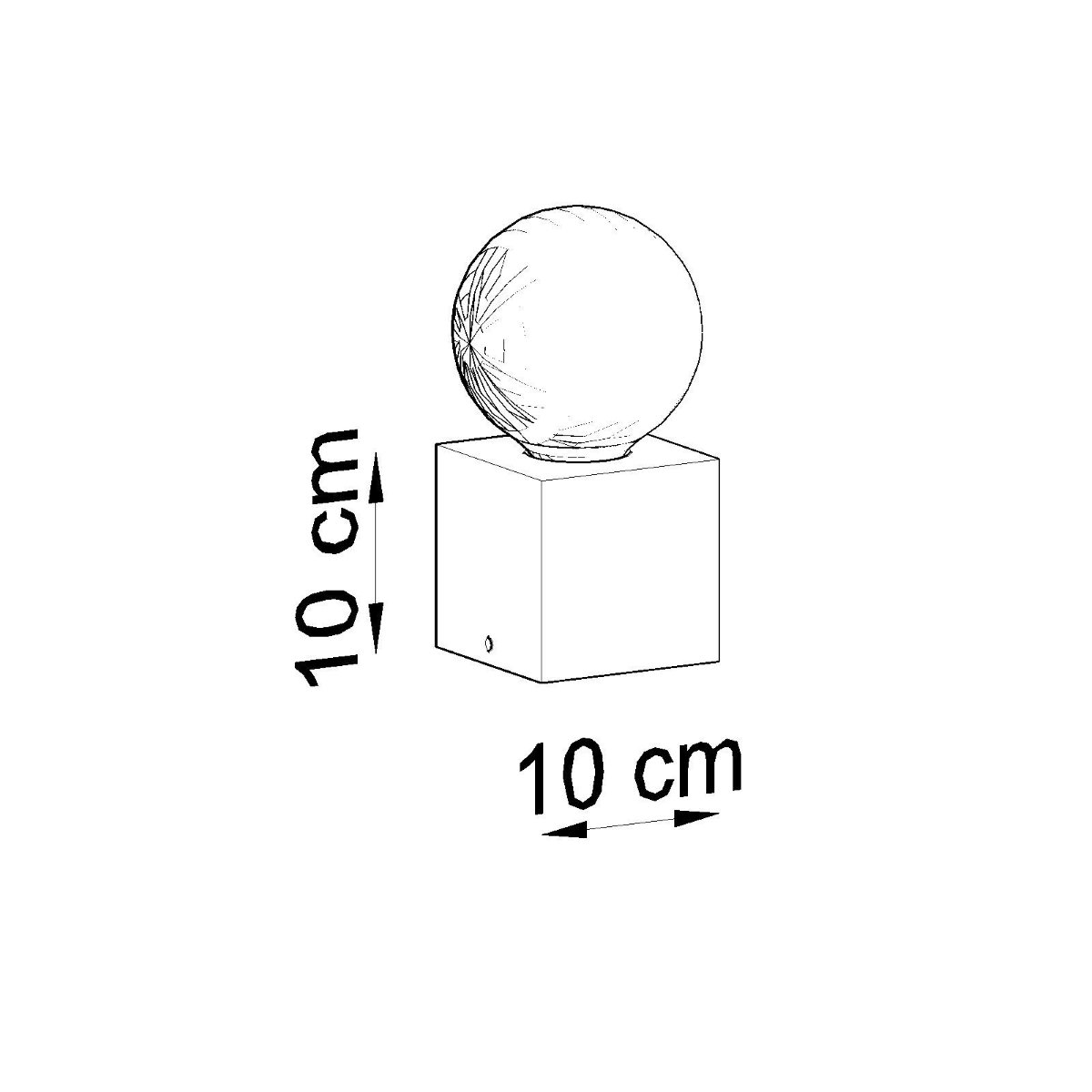 Lampe à poser Béton Gris E27 1 Ariz gris, EDEN