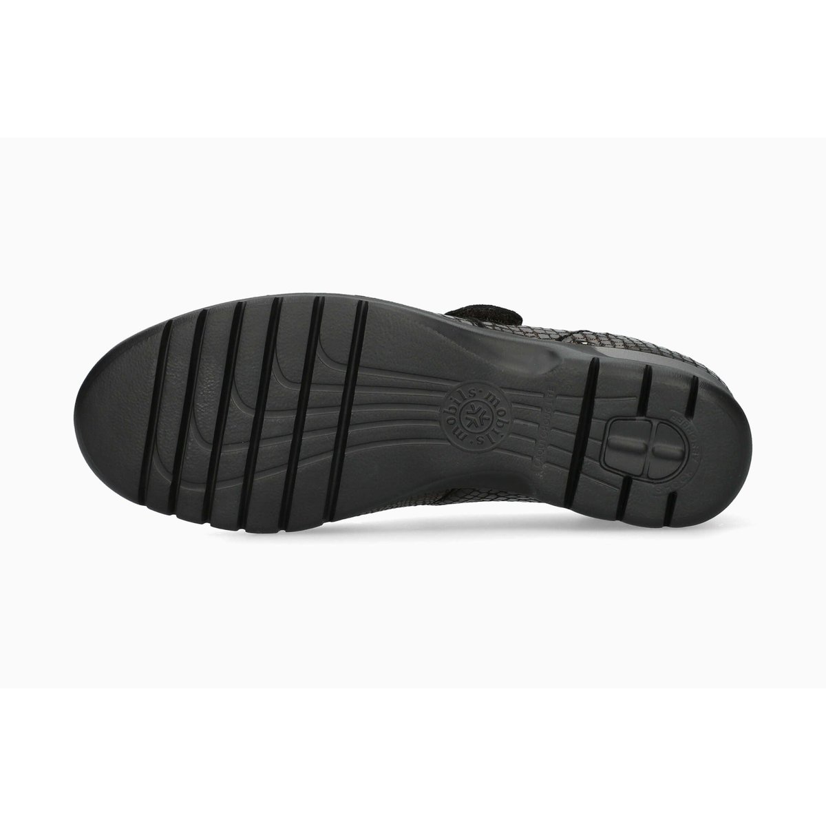 Ballerines en cuir MARYANA gris metallique 5143, MEPHISTO