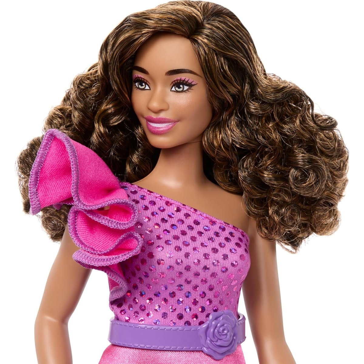 Poupée fashionistas brune rose, MATTEL