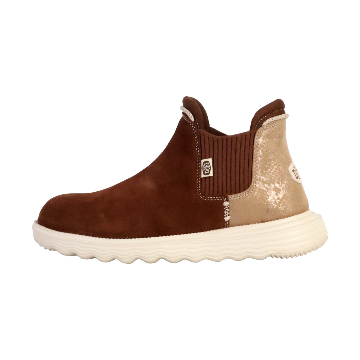 Bottine Cuir Branson W Suede Novelty marron serpent, HEY