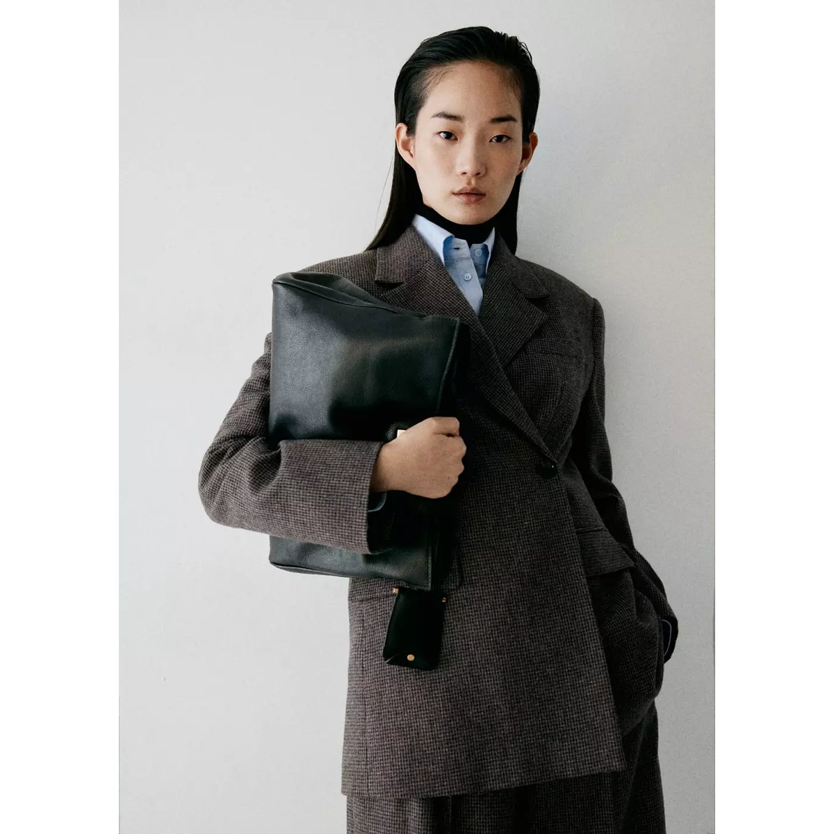 Veste costume laine mélangée regular-fit marron moyen, MANGO