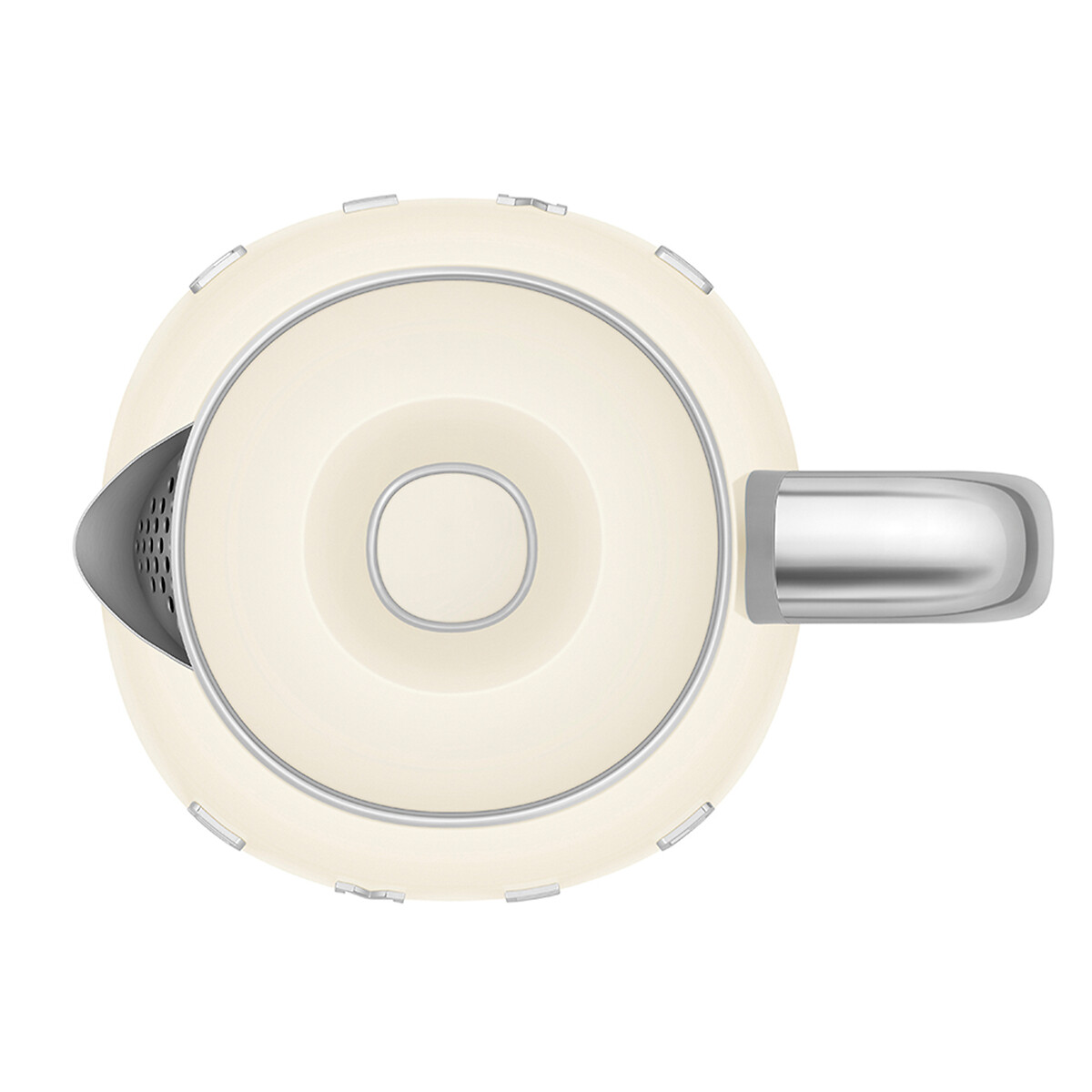 Retro Style 0.8L Mini Kettle - KLF05 cream, SMEG