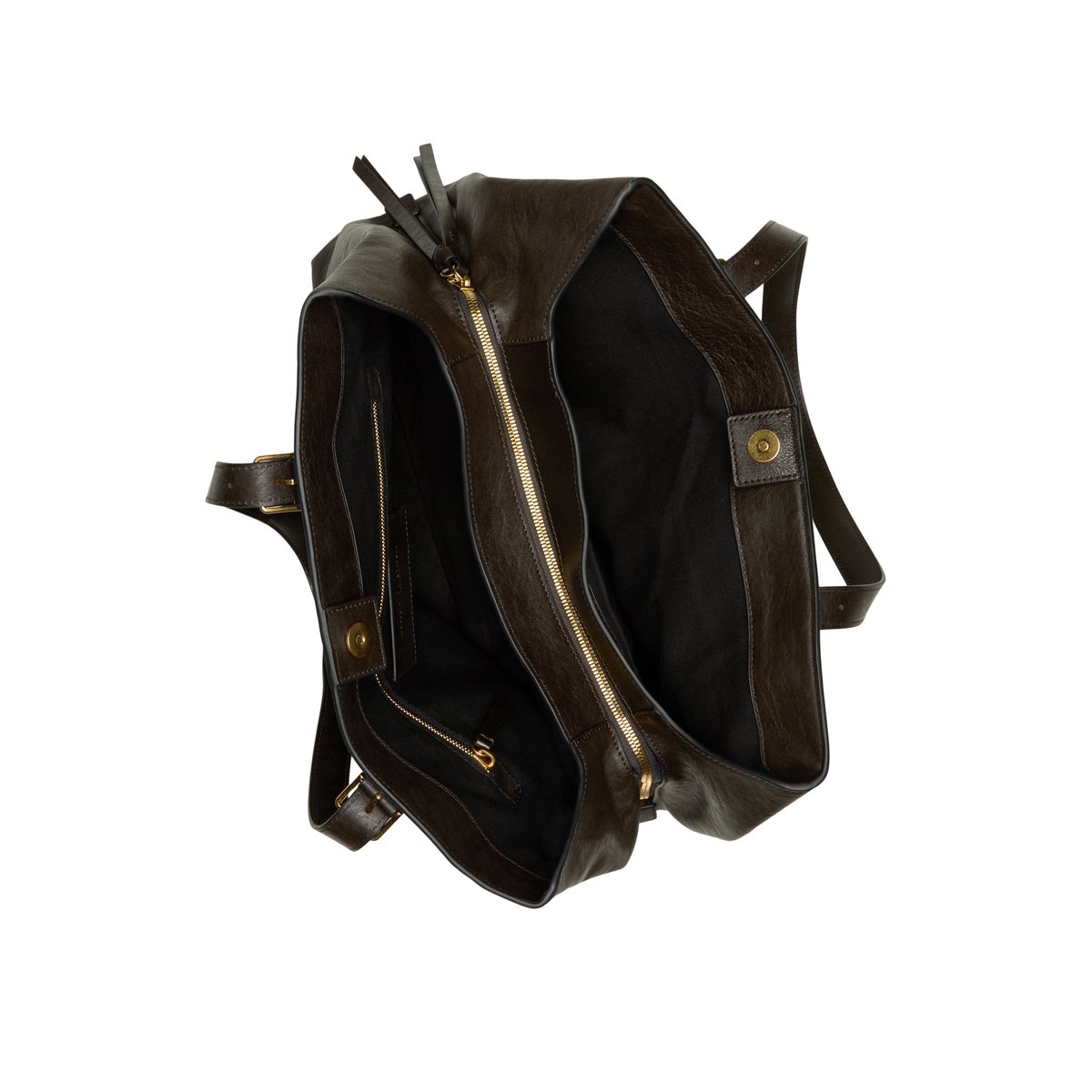 Sac cabas modèle Phillis en cuir de vachette souple marron, MARC O'POLO
