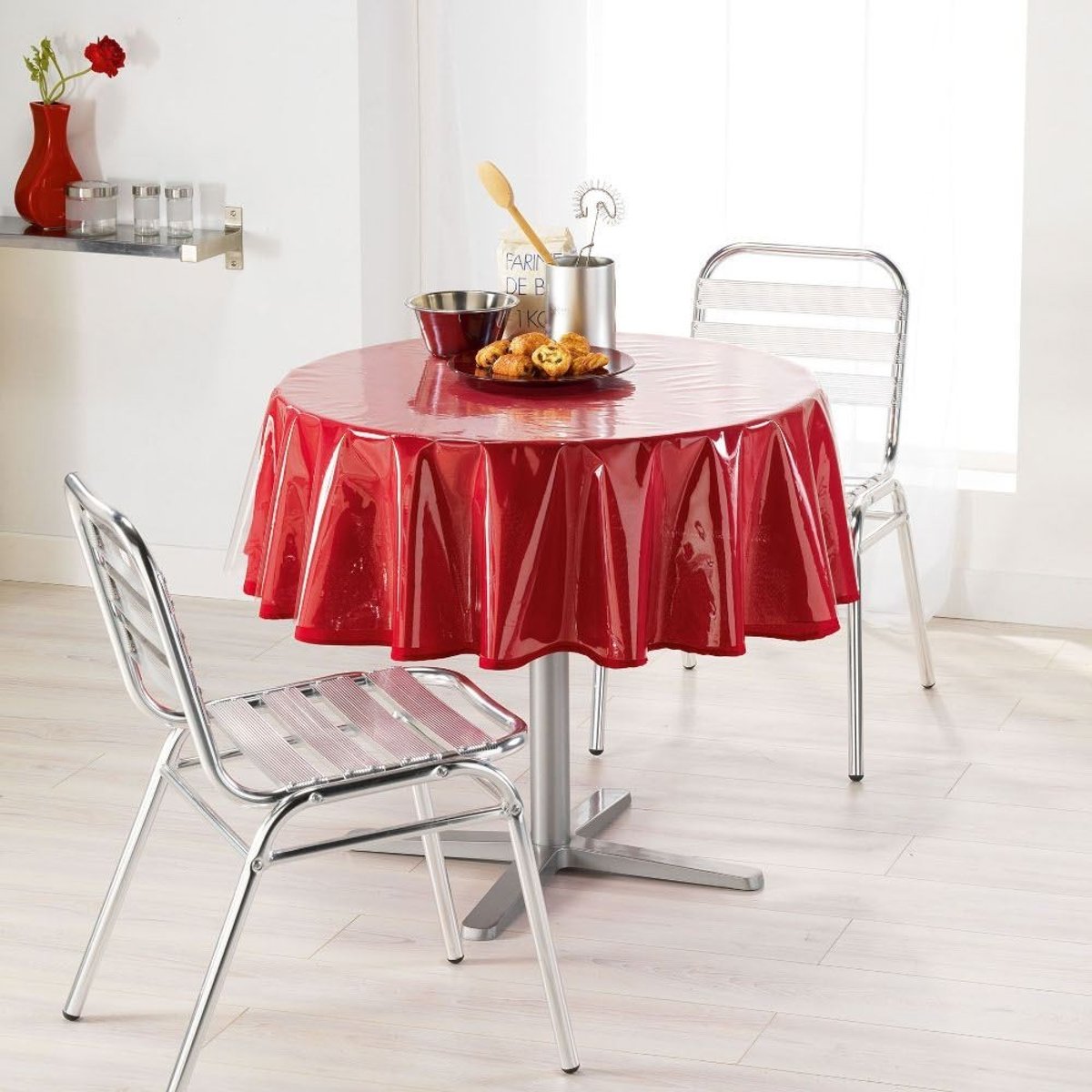 Nappe Ronde 140 Cristal Transparent transparent, DECORATIE