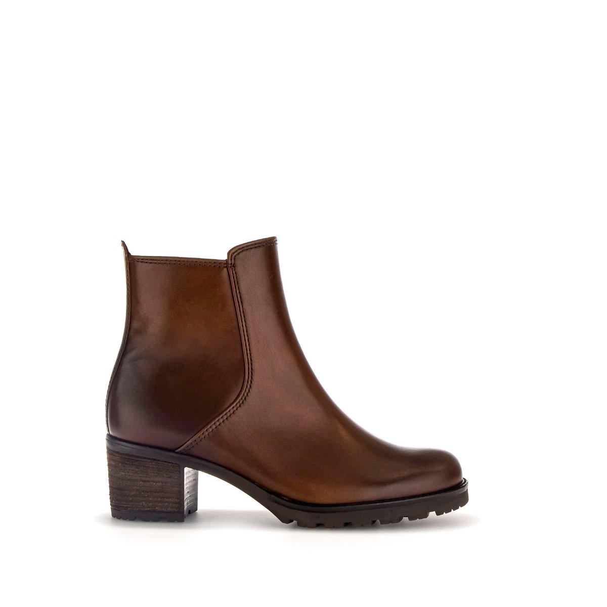 Bottines en cuir à talon décroché sattel, GABOR