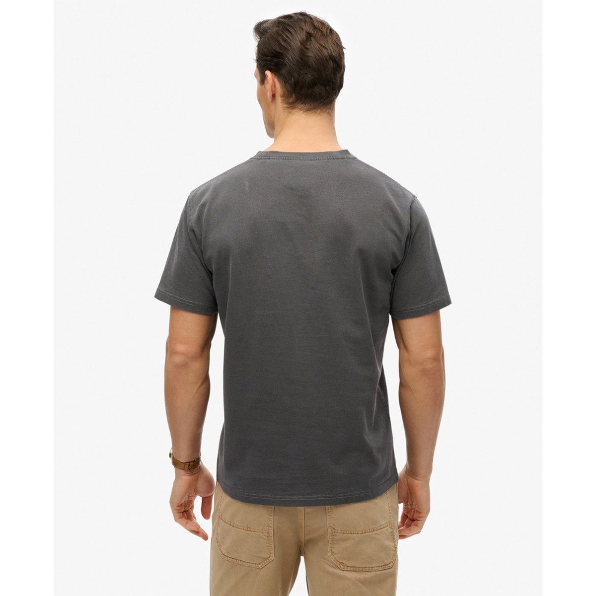 T-shirt Essentials Coupe Décontractée gris anthracite, SUPERDRY