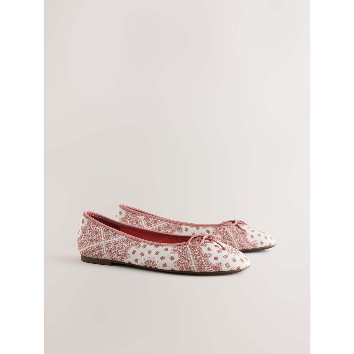 Ballerines en raphia bandana forever comfort® rose/blanc, NEXT