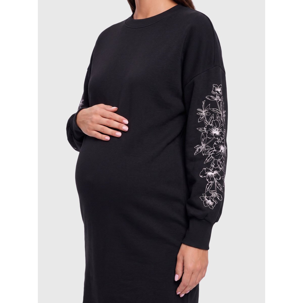 Robe Molletonnée black 1, ONLY