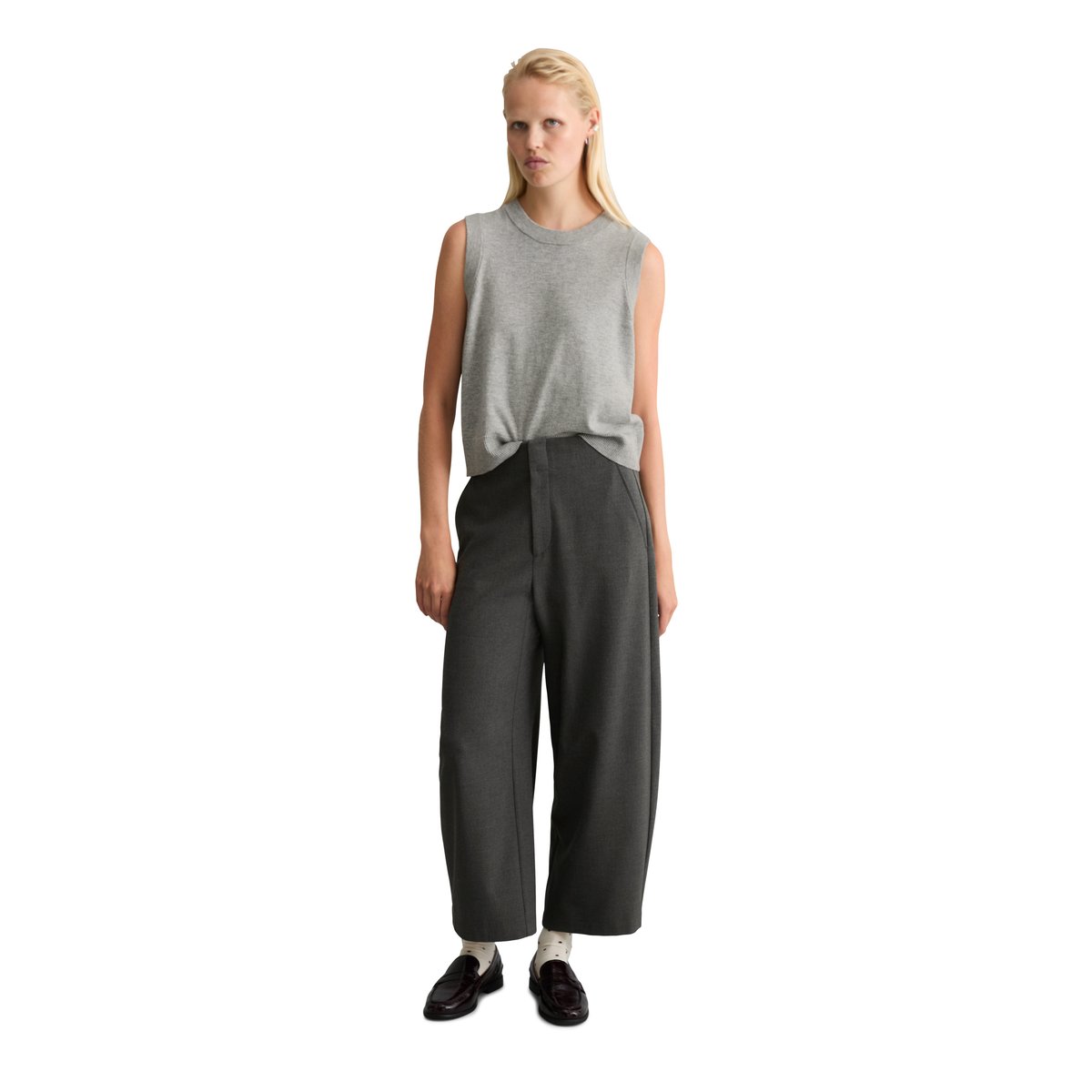 Pantalon coupe classique avec LENZING™ ECOVERO™ gris, MARC O’POLO DENIM