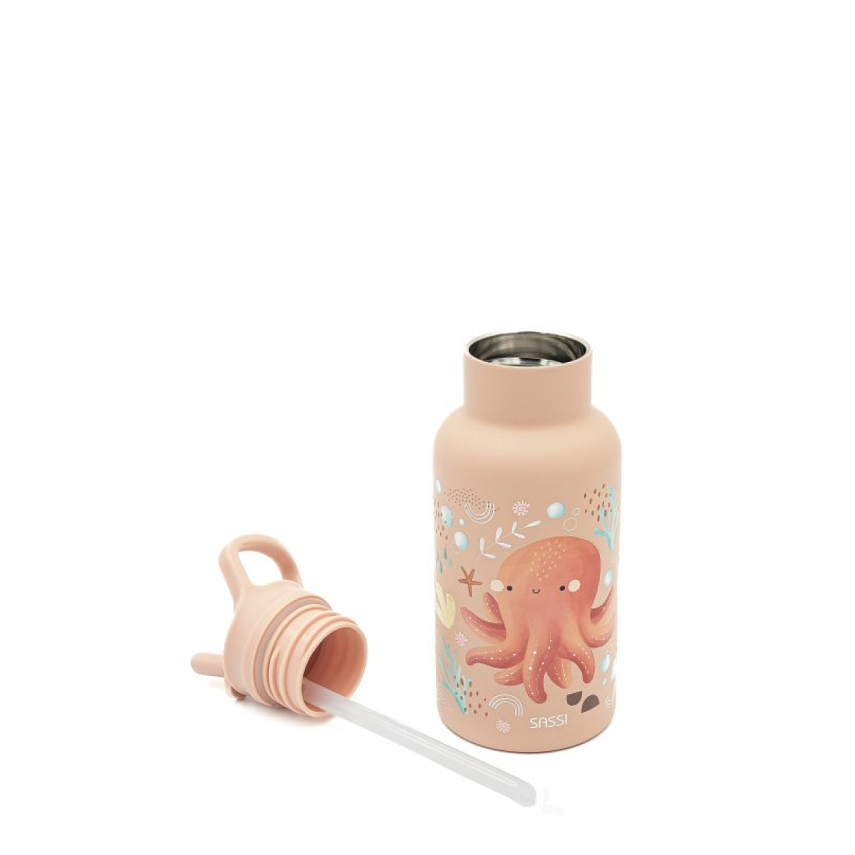 Bouteille isotherme Chompy le lion 350 ml rose, SASSI JUNIOR
