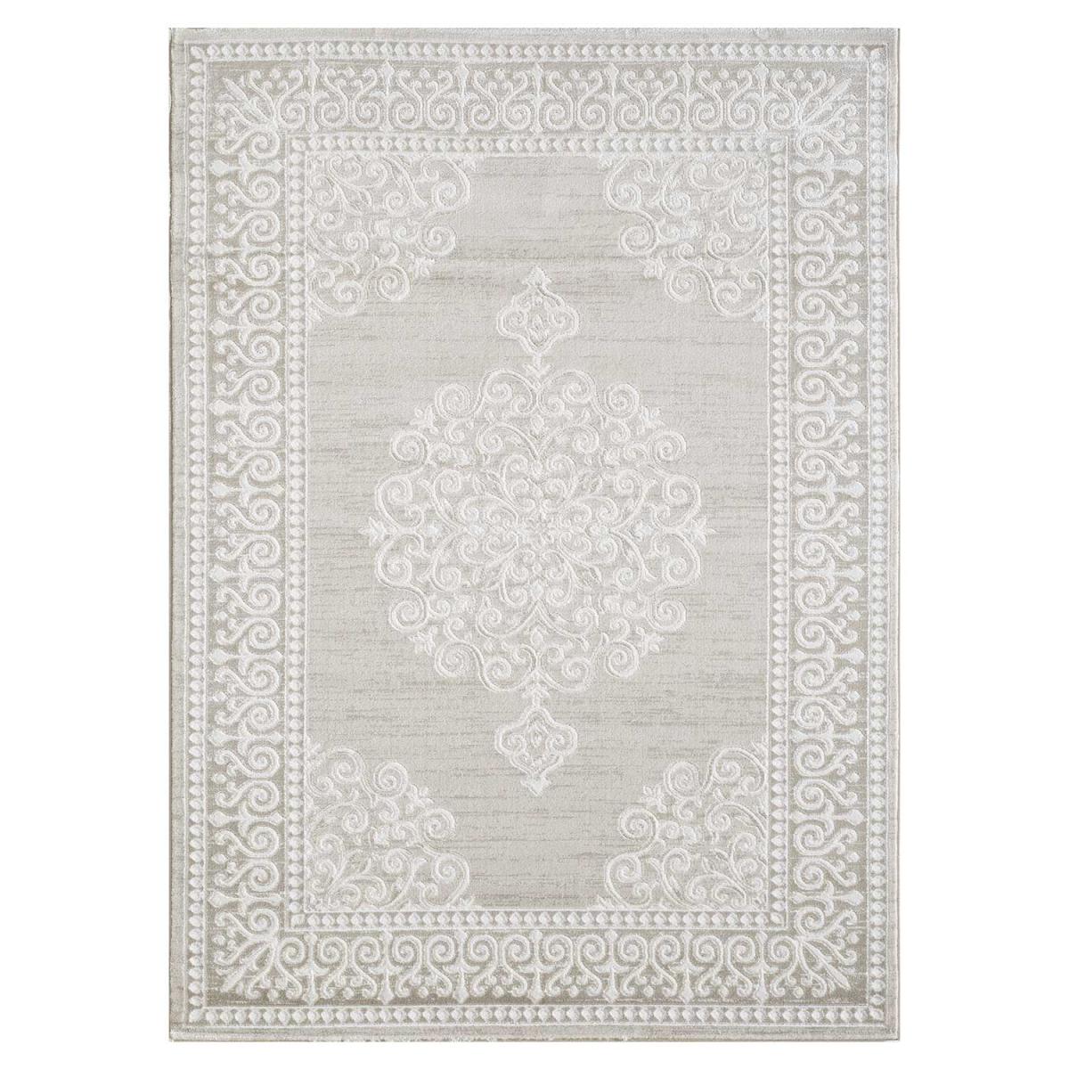 Tapis oriental tissé motif ancestral LYN7 MIRALI beige, UN AMOUR DE TAPIS