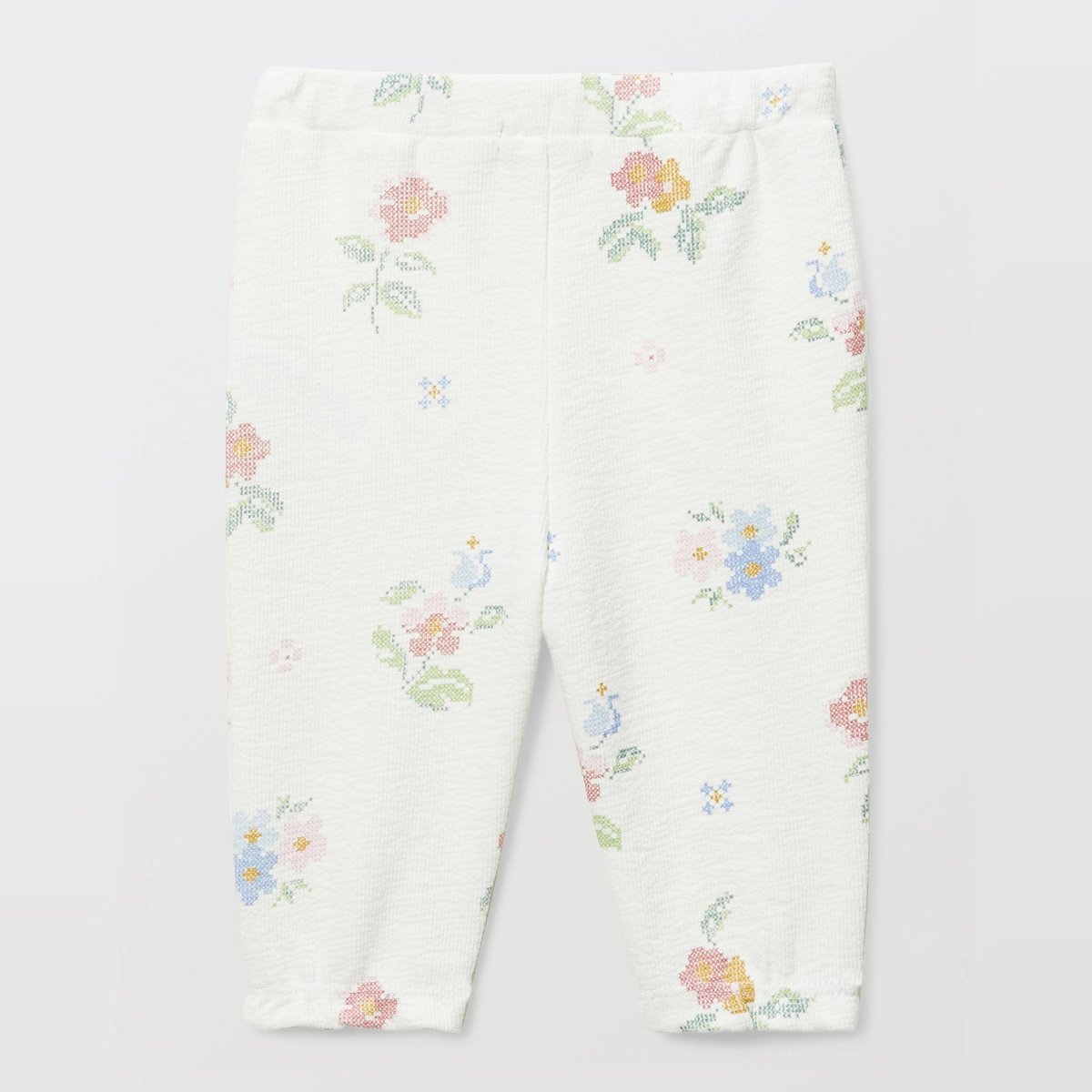 Pantalon imprimé en coton BIO GOTS ecru, BOUT'CHOU