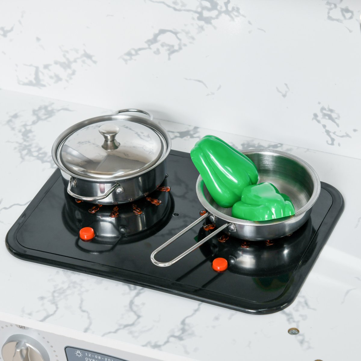 Ensemble de cuisine pour enfants MDF Gris gris blanc, AIYAPLAY