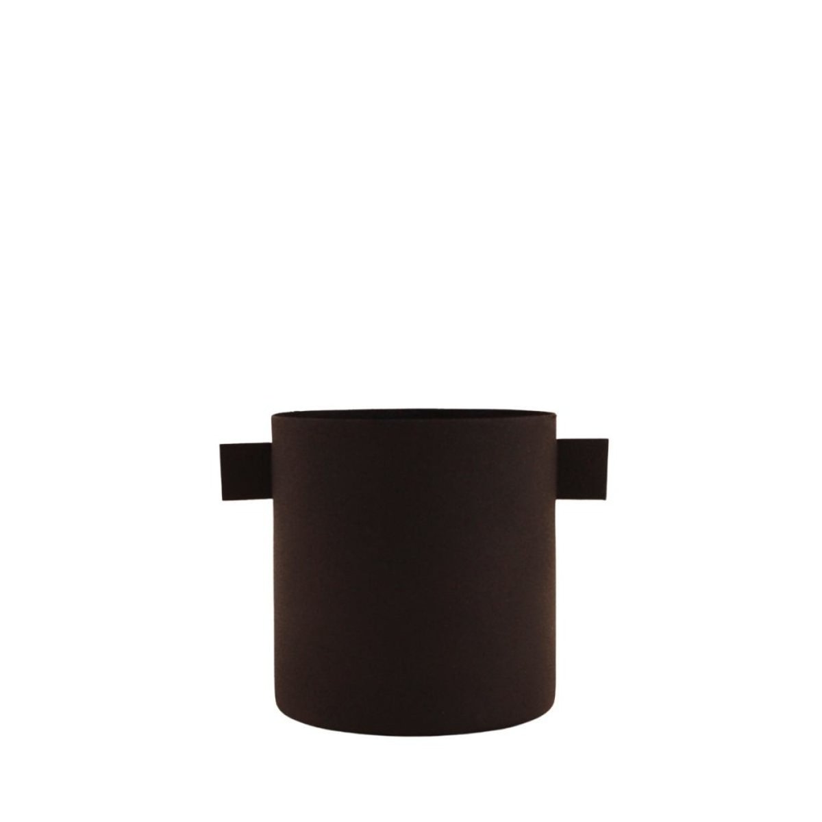 Cache pot en métal 11x15cm noir, DECOSTAR