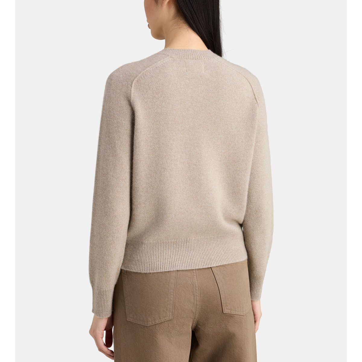 Gilet droit oulan cachemire taupe, JODHPUR