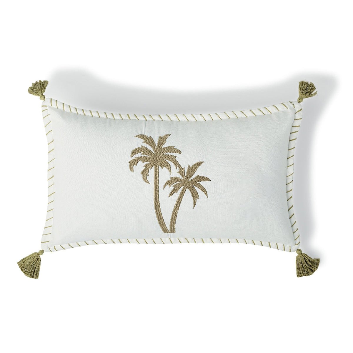 Coussin toile de coton OASIS sable, FEBRONIE