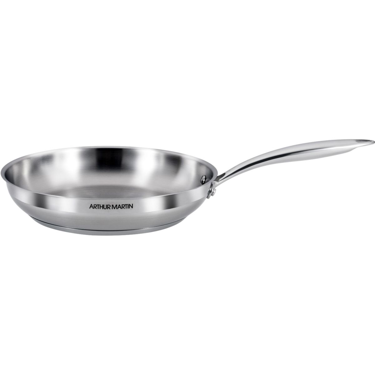 Poêle 24cm Inox couleur unique, ARTHUR MARTIN